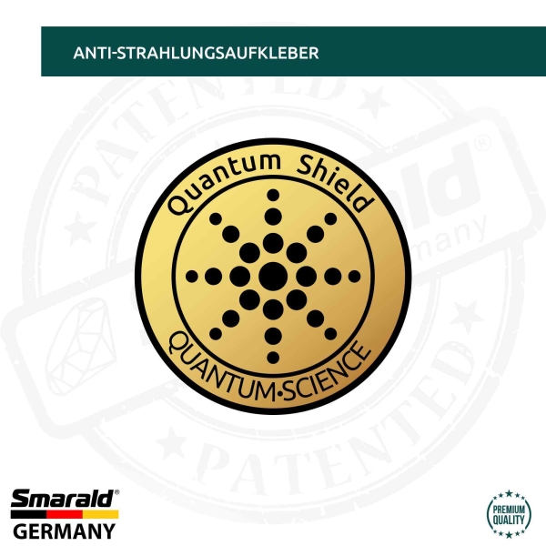 Strahlenschutz Aufkleber für elektronische Geräte, Handys G5 EMF Reduzierung quantum shield gold rund